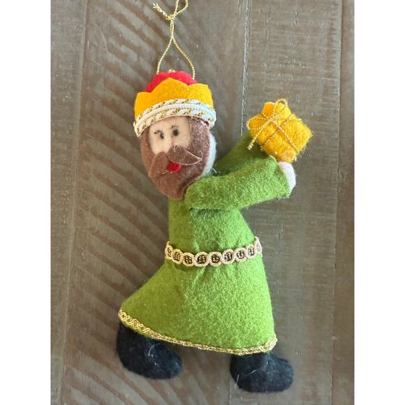 5 PC Felt Nativity Scene Christmas Ornaments Holy Family Dolls Jesus Mary 5" - Picture 5 of 8